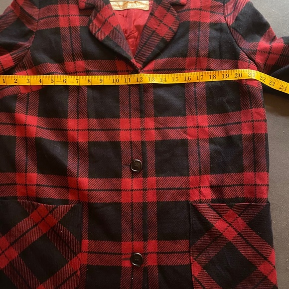 Vintage Pendleton wool plain blazer coat S/M - Picture 7 of 13